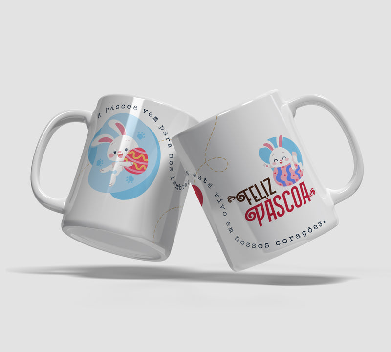 Caneca Páscoa - Jesus em nossos corações