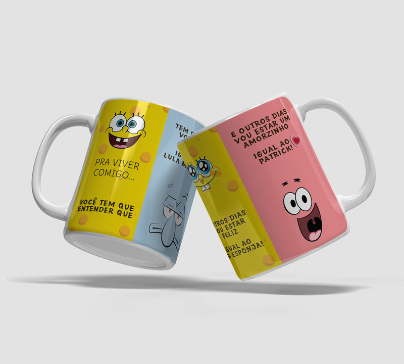 Canecas engraçadas - Personalidades Bob Esponja