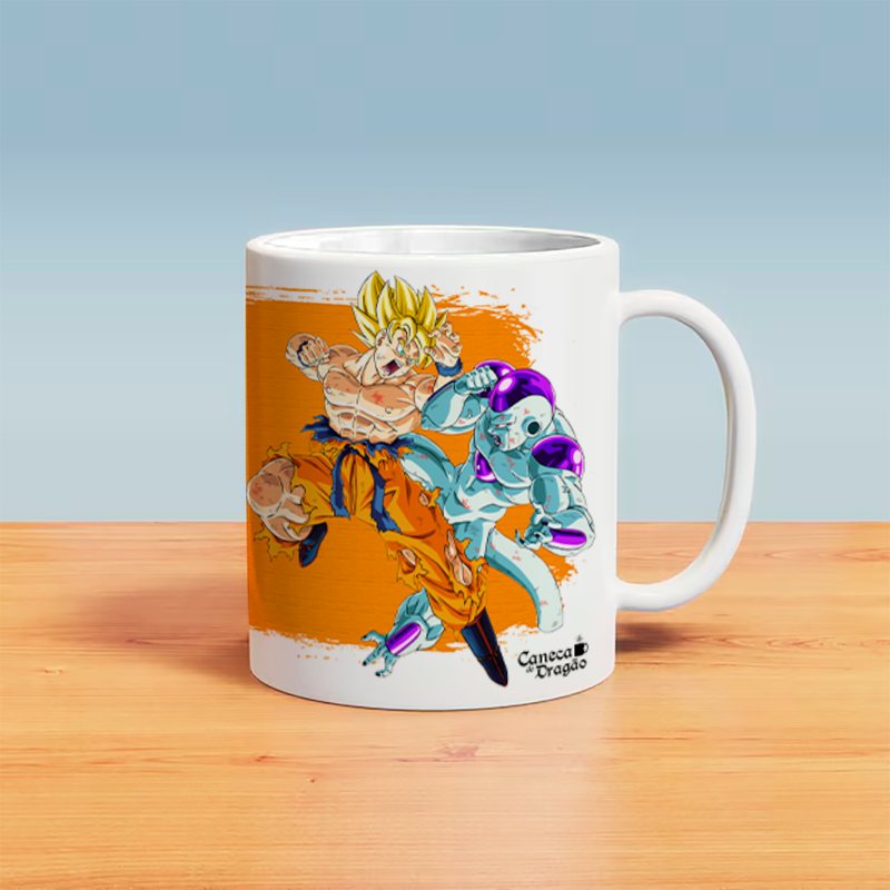 Caneca Dragon Ball - Goku x Freeza