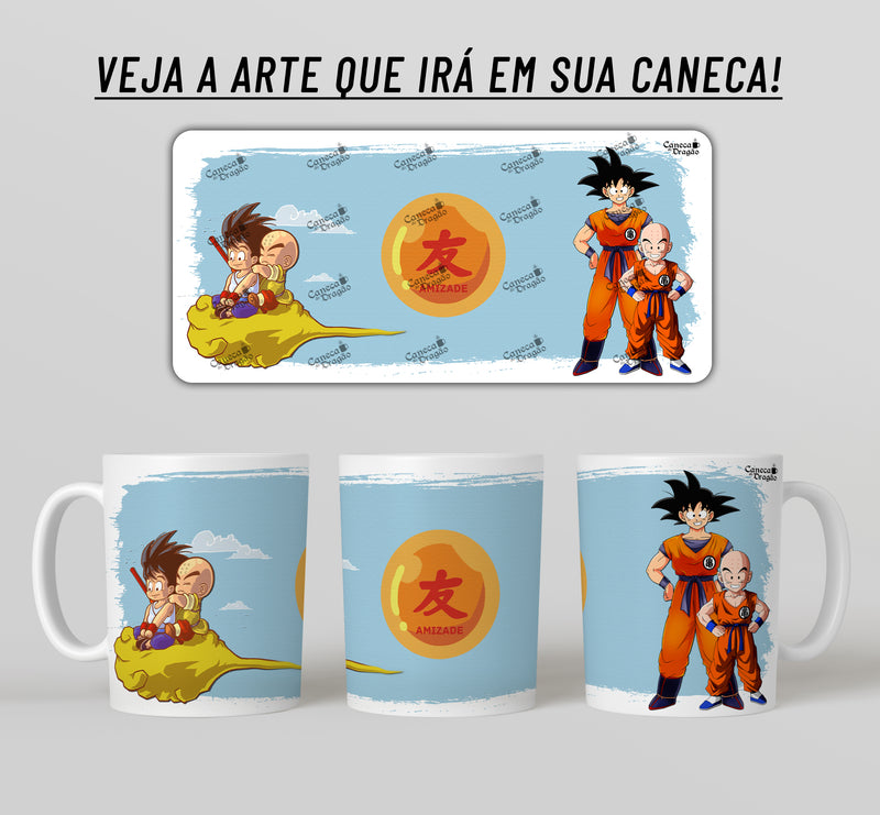 Caneca Dragon Ball - Amizade