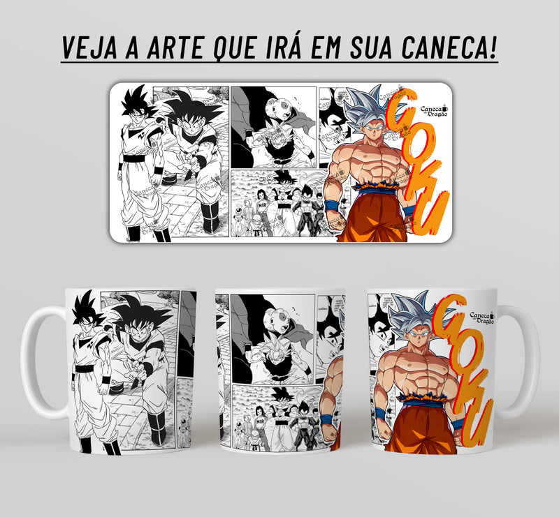 Caneca Dragon Ball - Goku Instinto Superior