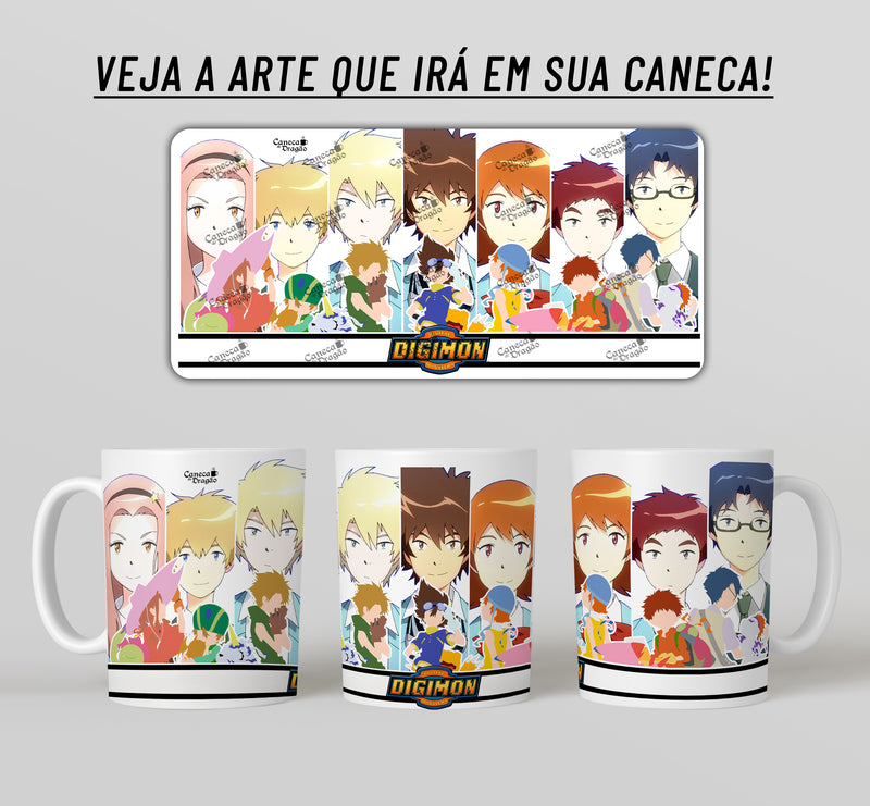 Caneca Digimon