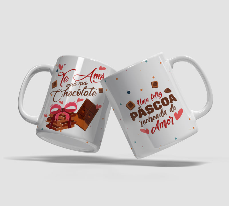 Caneca Páscoa - Te amo mais que Chocolate